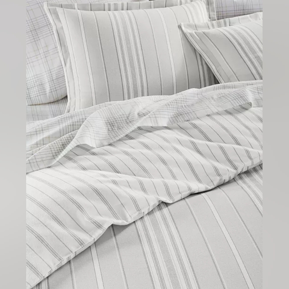 MARTHA STEWART COLLECTION Stripe 100% Cotton comforter Set Twin - Picture 2 of 5